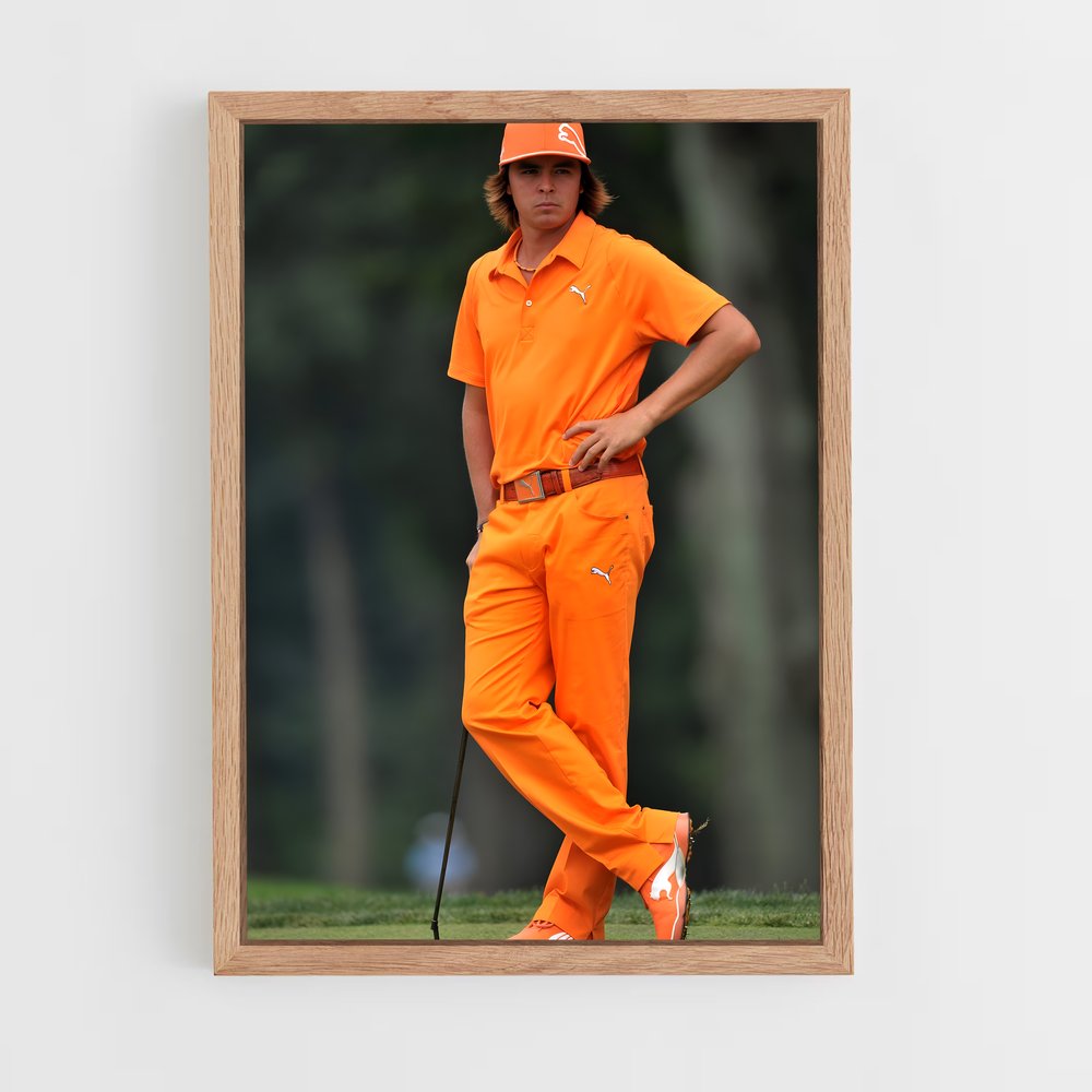 Poster Swing en Orange – affiche Golf (vue 4)
